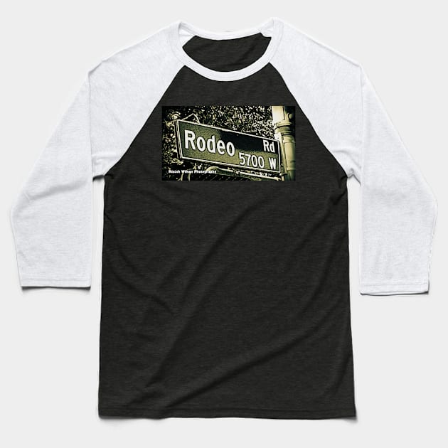 Rodeo Road, Los Angeles, California by Mistah Wilson Baseball T-Shirt by MistahWilson
